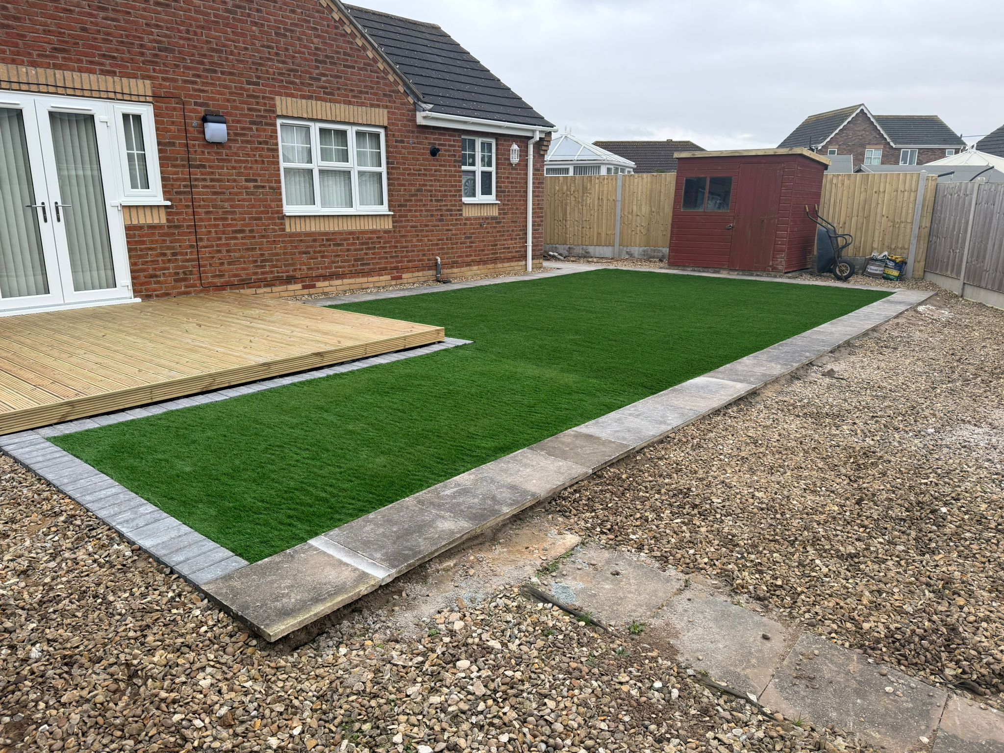 Astro turf garden with decking